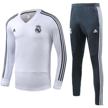 Load image into Gallery viewer, Real Madrid Football Kits Replica Long Sleeves Jerseys And Pants 2018-2019 - V-Neck Long Sleeves and Training Pants