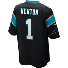 Load image into Gallery viewer, Super Bowl Merchandise Cam Newton Carolina Panthers Super Bowl 50 Bound Game Jersey Black