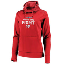Load image into Gallery viewer, Washington Nationals Majestic Women's 2019 World Series Bound Authentic Collection Pullover Hoodie - Red MLB Women Pullover Hoodie