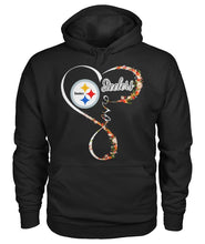 Load image into Gallery viewer, Pittsburgh-Steelers Love Collection T-Shirt 2018 - Hoodie