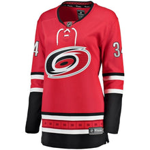 Load image into Gallery viewer, Petr Mrazek Carolina Hurricanes Women's Home Breakaway Player Jersey - Red NHL Women Jersey