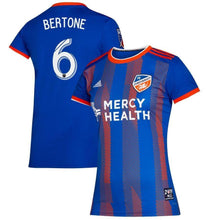 Load image into Gallery viewer, Women's Fc Cincinnati Leonardo Bertone Blue 2019 Primary Player Jersey
