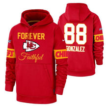 Load image into Gallery viewer, Tony Gonzalez 88 Chiefs Forever Faithful Hoodie NFL Men's Hoodie