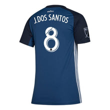 Load image into Gallery viewer, Women's La Galaxy Jonathan Dos Santos Navy 2019 Secondary Player Jersey