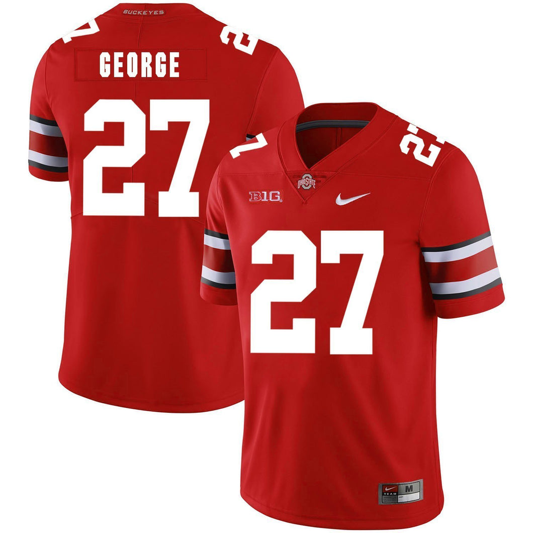 Ohio State Eddie George 27 Red 2 Football Jersey