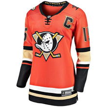 Load image into Gallery viewer, Ryan Getzlaf Anaheim Ducks  Women's 2019/20 Alternate Premier Breakaway Player Jersey - Orange NHL Women Jersey