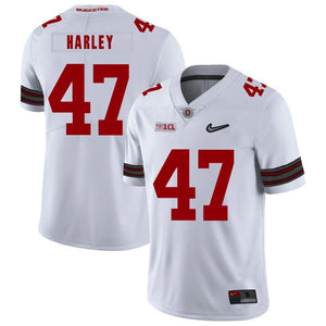 Ohio State Chic Harley 47 White Football Jersey