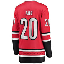 Load image into Gallery viewer, Sebastian Aho Carolina Hurricanes Women's Home Breakaway Player Jersey - Red NHL Women Jersey