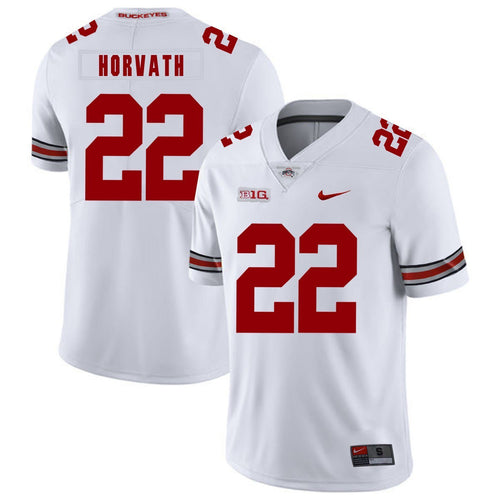 Ohio State Les Horvath 22 White Football Jersey