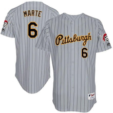 Load image into Gallery viewer, Starling Marte Pittsburgh Pirates 1997 Throwback Turn Back The Clock Flex Base Jersey - Gray