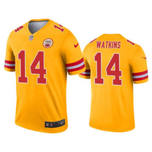 Load image into Gallery viewer, Sammy Watkins Chiefs Inverted Legend Gold Men Jersey - NFL Jersey