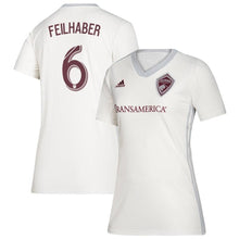Load image into Gallery viewer, Women's Colorado Rapids Benny Feilhaber White 2019 Black Diamond Player Jersey