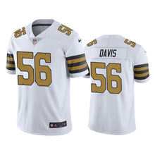 Load image into Gallery viewer, Saints Demario Davis 56 Jersey White Color Rush Limited NFL Jersey