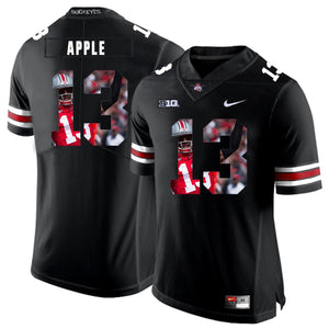 Ohio State Eli Apple 13 Digital Art Black 2 Football Jersey