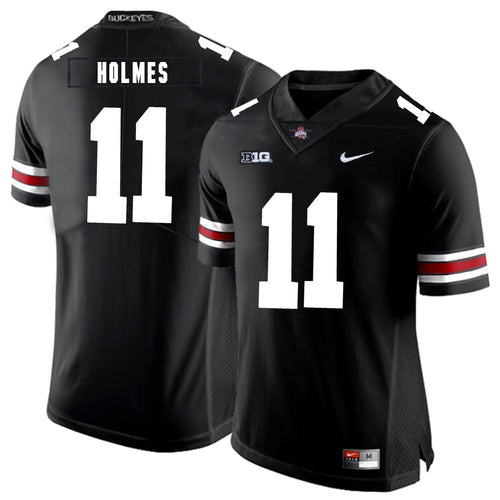 Ohio State Jalyn Holmes 11 Black 2 Football Jersey