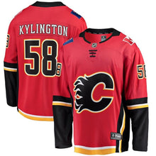 Load image into Gallery viewer, Oliver Kylington Calgary Flames Home Breakaway Player Jersey - Red NHL Jersey