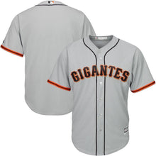 Load image into Gallery viewer, San Francisco Giants San Francisco Giants Majestic Road Hispanic Heritage Cool Base Team Jersey Gray