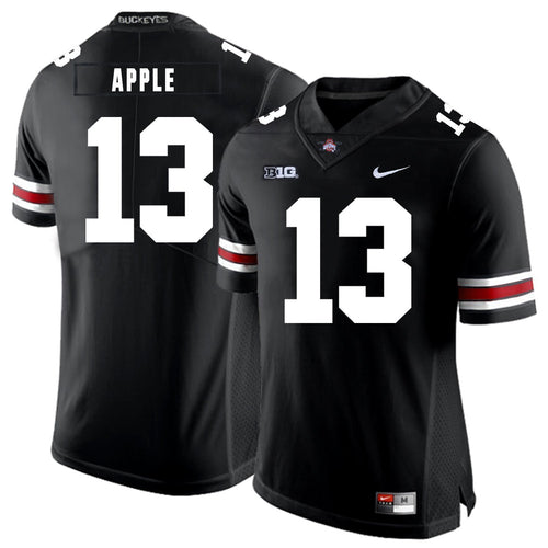 Ohio State Eli Apple 13 Black 2 Football Jersey