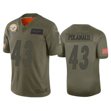 Load image into Gallery viewer, Troy Polamalu Steelers 2019 Salute To Service Camo Limited Men Jersey NFL Jersey