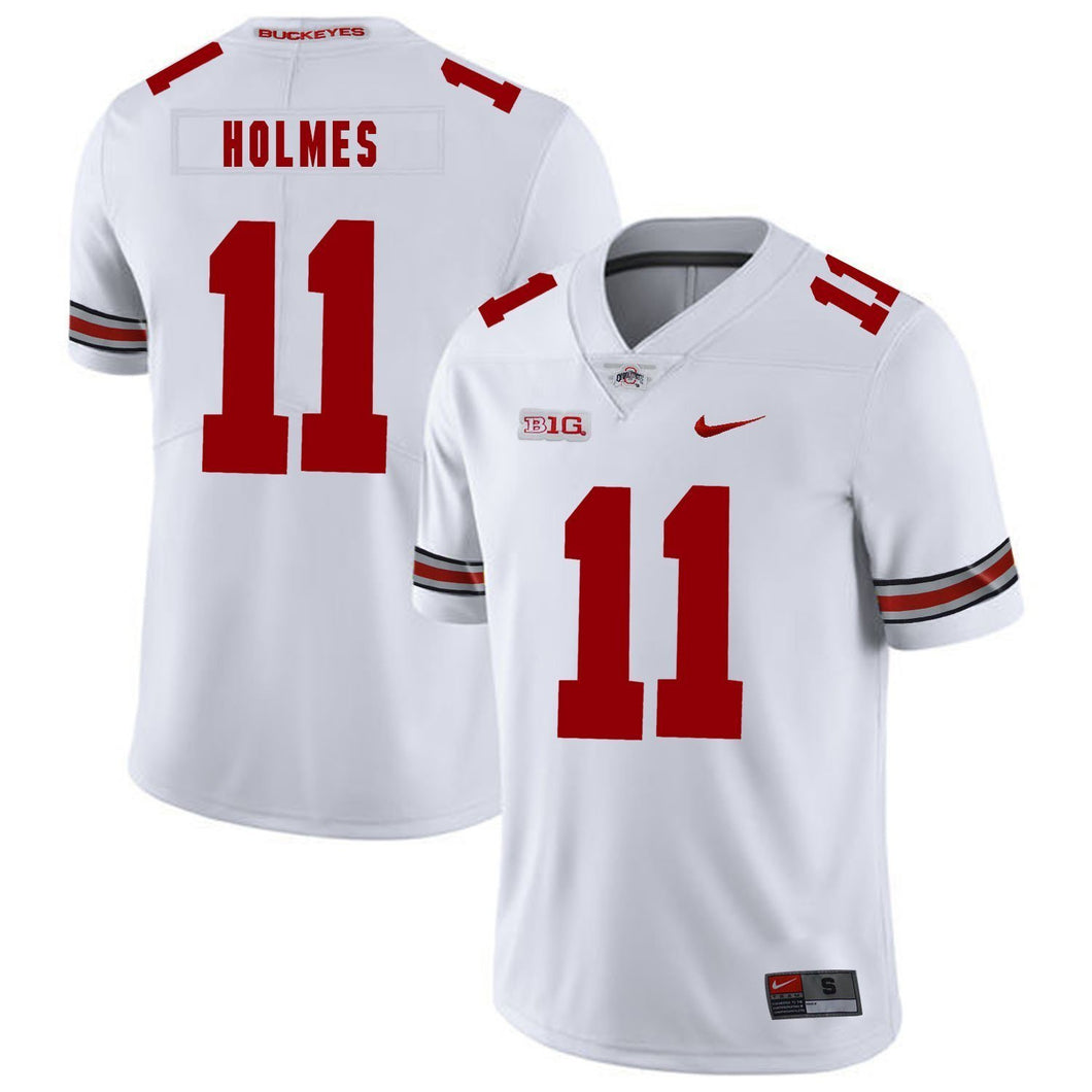 Ohio State Jalyn Holmes 11 White Football Jersey