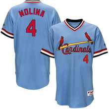 Load image into Gallery viewer, Yadier Molina St. Louis Cardinals 1984 Turn Back The Clock Throwback Player Jersey - Light Blue