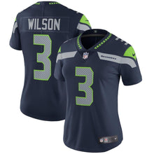 Load image into Gallery viewer, Russell Wilson Seattle Seahawks Women's Jersey - Navy Blue