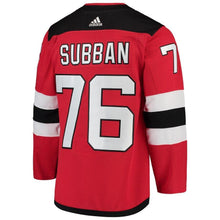 Load image into Gallery viewer, P.K. Subban New Jersey Devils Player Jersey - Red NHL Jersey