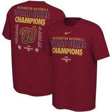 Load image into Gallery viewer, Washington Nationals  2019 World Series Champions Celebration Roster T-Shirt - Red MLB T-shirt