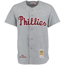 Load image into Gallery viewer, Richie Ashburn 1950 Philadelphia Phillies Mitchell &amp; Ness Throwback Jersey - Gray
