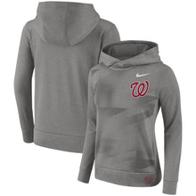 Load image into Gallery viewer, Washington Nationals Women's Performance Pullover Hoodie - Heathered Gray MLB Women Pullover Hoodie
