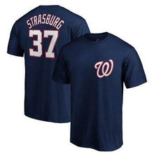 Load image into Gallery viewer, Stephen Strasburg Washington Nationals Majestic Name &amp; Number T-Shirt - Navy MLB T-shirt