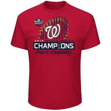 Load image into Gallery viewer, Washington Nationals  2019 World Series Champions Big &amp; Tall Locker Room T-Shirt - Red MLB T-shirt