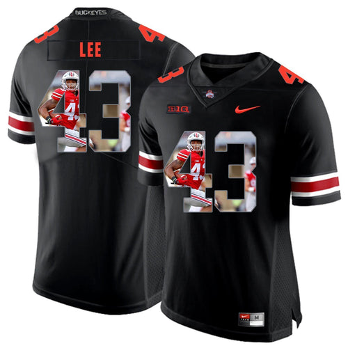 Ohio State Darron Lee 43 Digital Art Black 1 Football Jersey