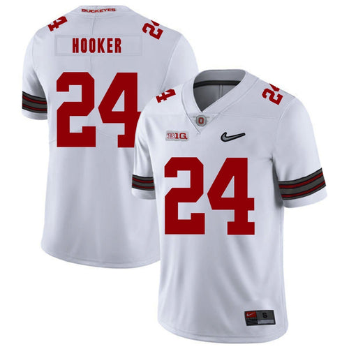 Ohio State Malik Hooker 24 White Football Jersey