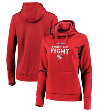 Load image into Gallery viewer, Washington Nationals Majestic Women's 2019 World Series Bound Authentic Collection Pullover Hoodie - Red MLB Women Pullover Hoodie