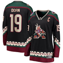 Load image into Gallery viewer, Shane Doan Arizona Coyotes  Women's Alternate Retirement Breakaway Jersey - Black NHL Women Jersey