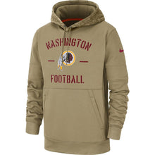 Load image into Gallery viewer, Washington Redskins Nike 2019 Salute To Service Sideline Therma Pullover Hoodie - Tan - NFL Pullover Hoodie