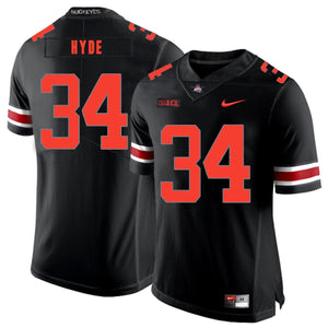 Ohio State Carlos Hyde 34  Black 1 Football Jersey