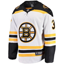 Load image into Gallery viewer, Patrice Bergeron Boston Bruins Away Breakaway Player Jersey - White NHL Jersey