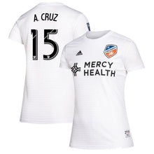 Load image into Gallery viewer, Women's Fc Cincinnati Allan Cruz White 2019 Secondary Player Jersey