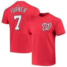 Load image into Gallery viewer, Trea Turner Washington Nationals Majestic Name &amp; Number T-Shirt - Scarlet MLB T-shirt