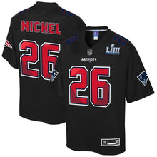 Load image into Gallery viewer, Super Bowl Merchandise Sony Michel New England Patriots Nfl Pro Line By Super Bowl Liii Champions Fashion Player Jersey Black