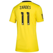 Load image into Gallery viewer, Women's Columbus Crew Sc Gyasi Zardes Yellow 2019 Primary Player Jersey