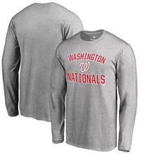 Load image into Gallery viewer, Washington Nationals Victory Arch 2 Long Sleeve T-Shirt - Ash MLB T-shirt