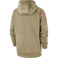Load image into Gallery viewer, Seattle Seahawks Nike 2019 Salute To Service Sideline Therma Pullover Hoodie - Tan - NFL Pullover Hoodie