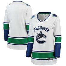 Load image into Gallery viewer, Vancouver Canucks  Women's Away Breakaway Jersey - White NHL Women Jersey