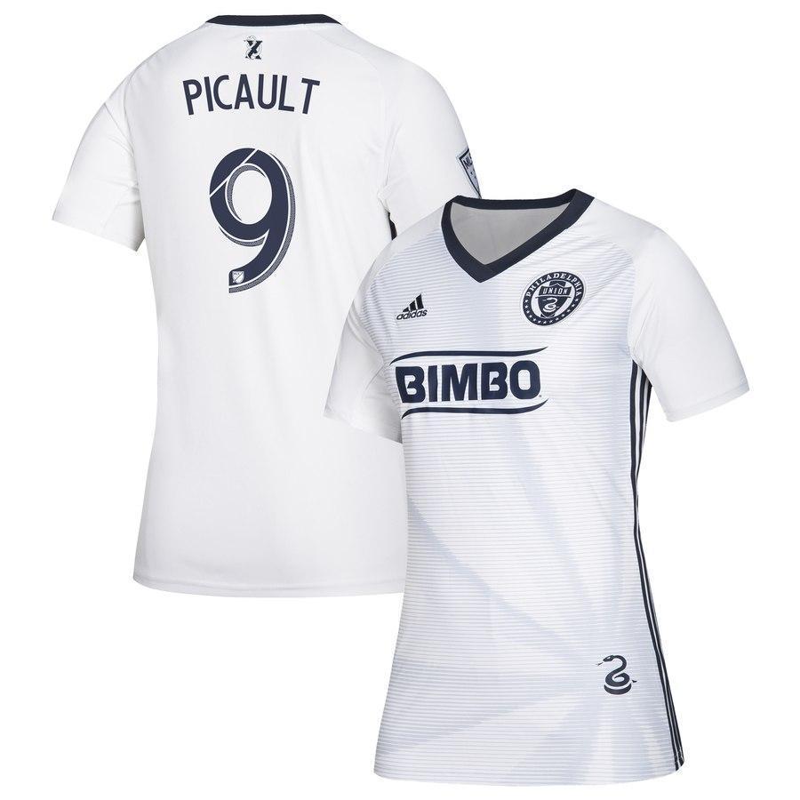 Women's Philadelphia Union Fafà Picault White 2019 Secondary Player Jersey