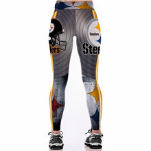 Load image into Gallery viewer, Pittsburgh Steelers Slim Fitness 3D Printing Leggings