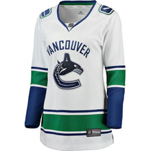 Load image into Gallery viewer, Vancouver Canucks  Women's Away Breakaway Jersey - White NHL Women Jersey