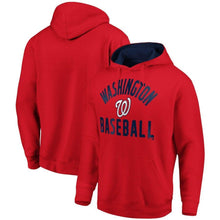 Load image into Gallery viewer, Washington Nationals  Branded Team Pride Pullover Hoodie - Red/Navy MLB Pullover Hoodie